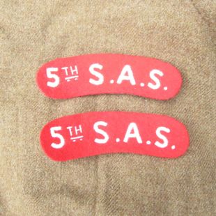 5th SAS Shoulder Titles (Red)