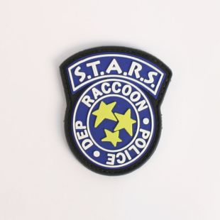 Raccoon Police Dep Hook and Loop Badge Blue