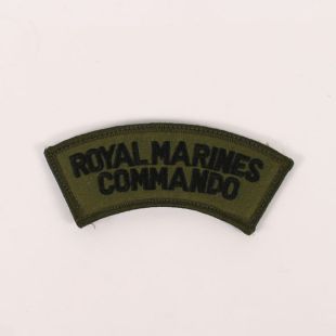 Royal Marines Commando Title. Green. Hook and loop