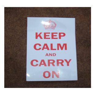 Keep Calm & Carry On Sticker