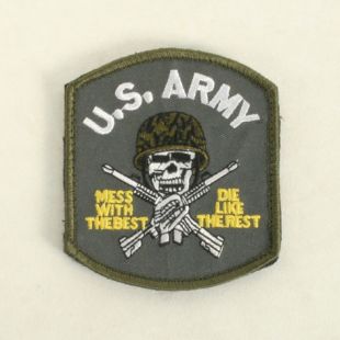 US Army Mess With The Best Badge