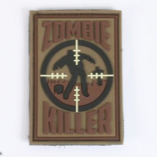 Zombie Killer hook and loop badge