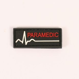 Hook and loop Rubber Paramedic Badge