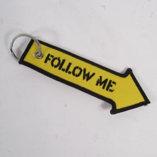 Follow Me Flight Tag Key Ring