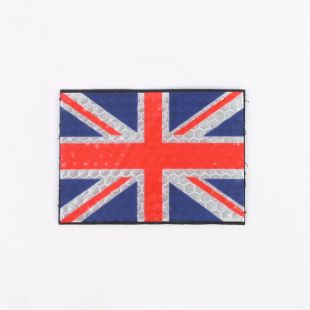 Reflective Colour Union Flag Hook and Loop Patch