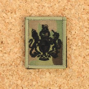 Hook and Loop Multicam Rank Patch Black WO1 RSM