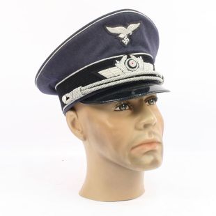 German WW2 Luftwaffe Officers Visor Cap by EREL