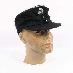 Panzer Officers Black Waffen SS M43 Cap by EREL