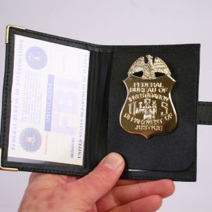 FBI Badge and Wallet Full Size Metal