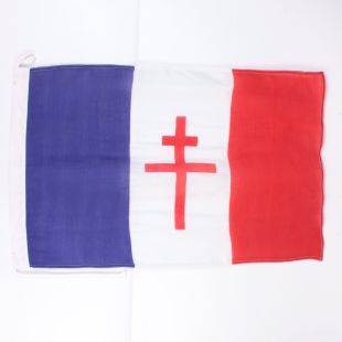 Free French FFI Tricolour Cotton Flag 3x2ft