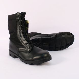 US Army Style Black Jungle Boot with Speed Lacing