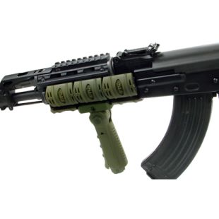 UTG Under The Gun Premium rubber Rifle rail guards. Green