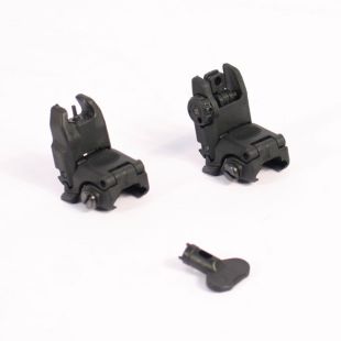 Polymer Flip Up Back Up Sights Pair Black