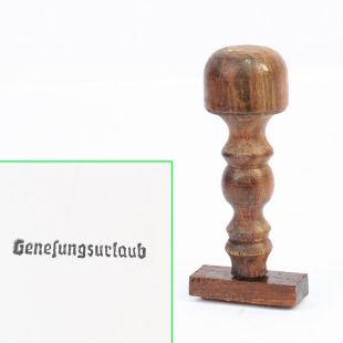 Genesungsuelaub (Leave Pass) Rubber Ink Stamp