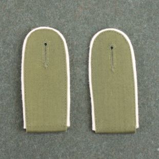 German Army DAK Shoulder Boards Mans with White Infantry Piping