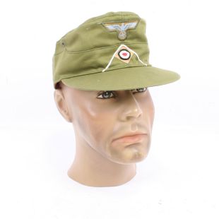 German Army DAK Tropical Field Service Cap Mans with Infantry piping by EREL
