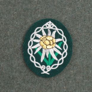 German Army Officer Gebirgsager Sleeve Badge by FAB