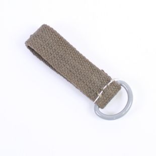 German Green Canvas Belt Loop with Grey D Ring