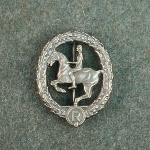 German Horseman Badge Bronze