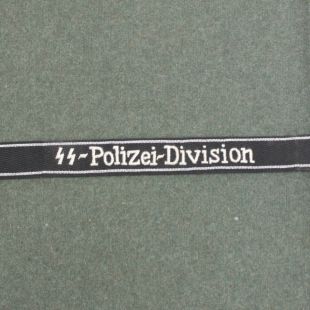 German SS Polizei Division Cuff Title