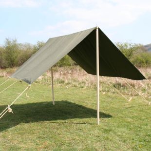 German Flysheet/Canopy with Poles and Pegs Set