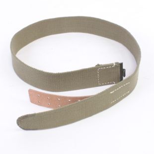 German WW2 Green Equipment Belt Canvas Webbing Tropical Belt by FAB