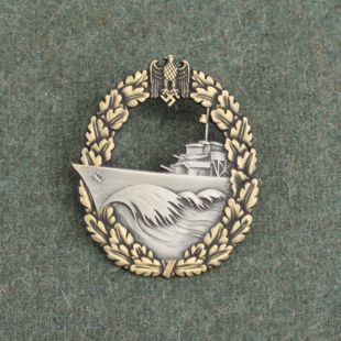 German WW2 Kriegsmarine Naval Destroyer War Badge by RUM