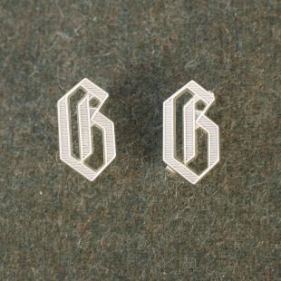 Germania "G" Cyphers for Shoulder Boards in Silver