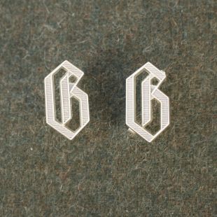 Germania "G" Cyphers for Shoulder Boards in Silver