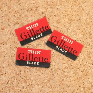 Gillette Razor Blades 1940's x 3 Red pack