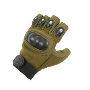 Assault Gloves Fingerless. Green