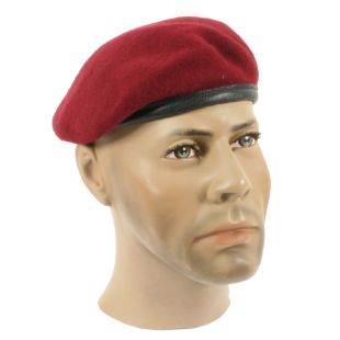 Parachute Regiment Maroon Silk Lined Red Para Small Crown Beret