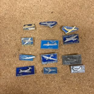 12 x USSR  Soviet Russian airplane badge