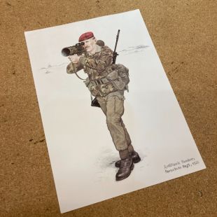 Anti Tank Platoon Parachute regiment  1980's Print 