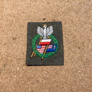 Polish Volunteers from America & Canada cloth badge