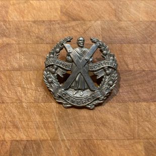 Liverpool Scottish Cap cap badge (original) 