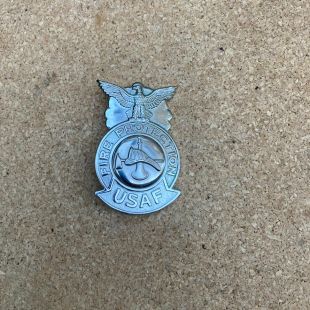 Fire Protection USAF (United States Air Force ) Metal Badge