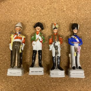 4 x French Napoleonic Cavalry Porcelain figures