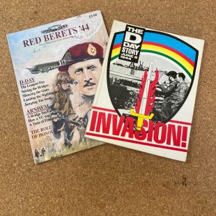 D-Day story Invasion book & Red Berets 44 