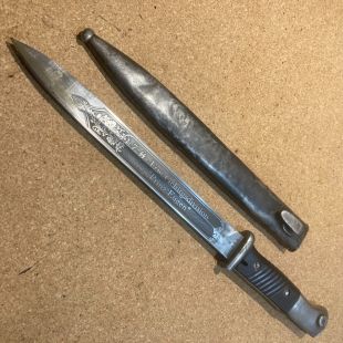 K98 original bayonet engraved with with 7th SS Gebirgs Divison "Prinz Eugen"