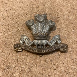 Cheshire Yeomanry" Earl of Chesters" brass Cap Badge