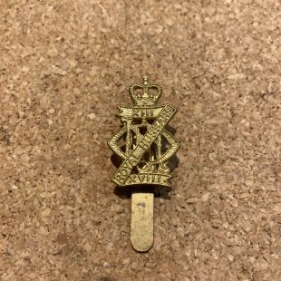 13th/18th Hussars Cap Badge