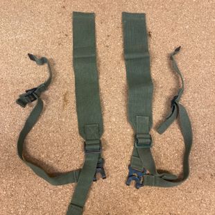 1944 webbing set of  L straps 1945 dated 