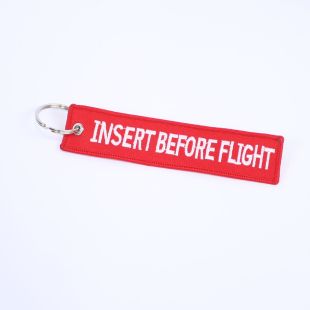 Insert Before Flight Air Force Tag Key Ring