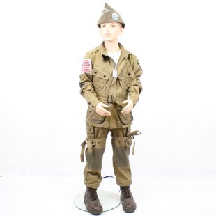 Kids WW2 101st Airborne Paratrooper M42 Dday jump suit in Childrens Sizes