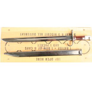 Japanese Arisaka Rifle type 30 Bayonet & Metal Scabbard 