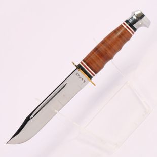 Leather Handle Marine Hunter Knife 1235 by Kabar