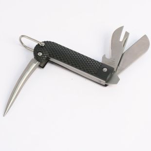 British Army Clasp Knife with Black Checkered Grips