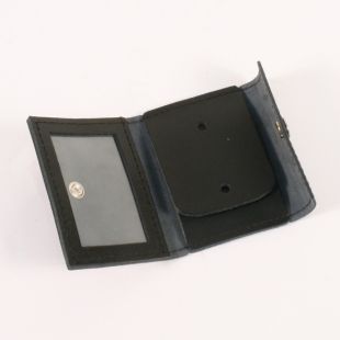 Leather ID and Police Badge Holder