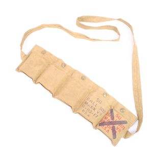 Lee Enfield Cotton bandolier Stamped 11-03-17 from the Film 1917 with wood fillers 